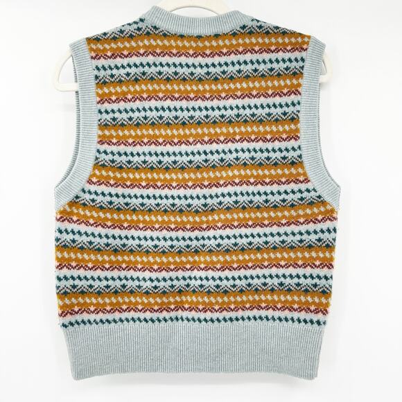 Veronica Beard Revolve Helenika Merino Wool Blend Fair‎ Isle Sweater Vest Size S - Picture 6 of 6